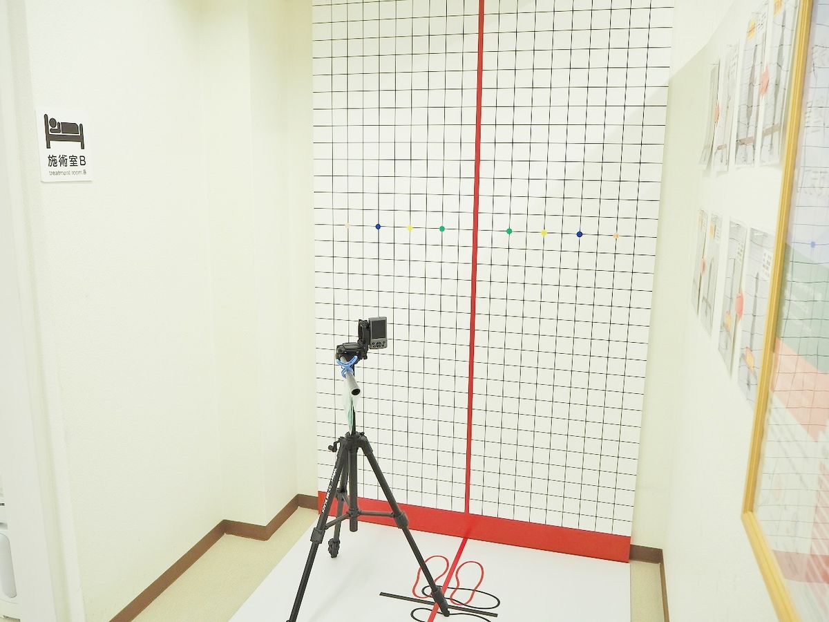 姿勢分析台による検査